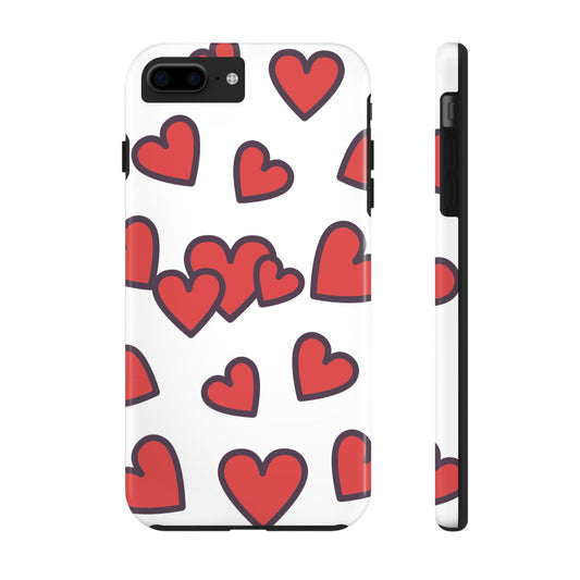 Hearts Tough Phone Cases