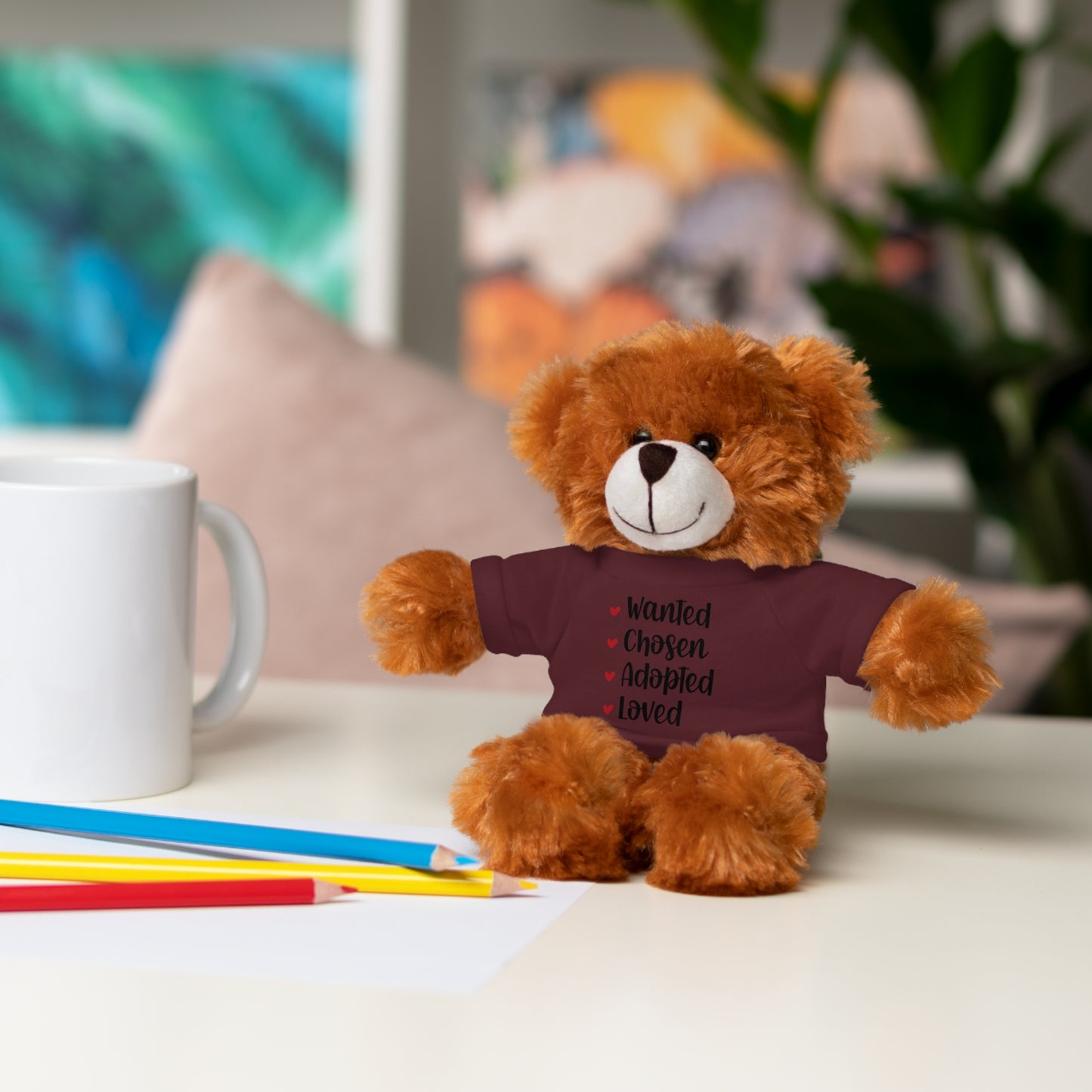 Stuffed Animals with Family Adoption Tee