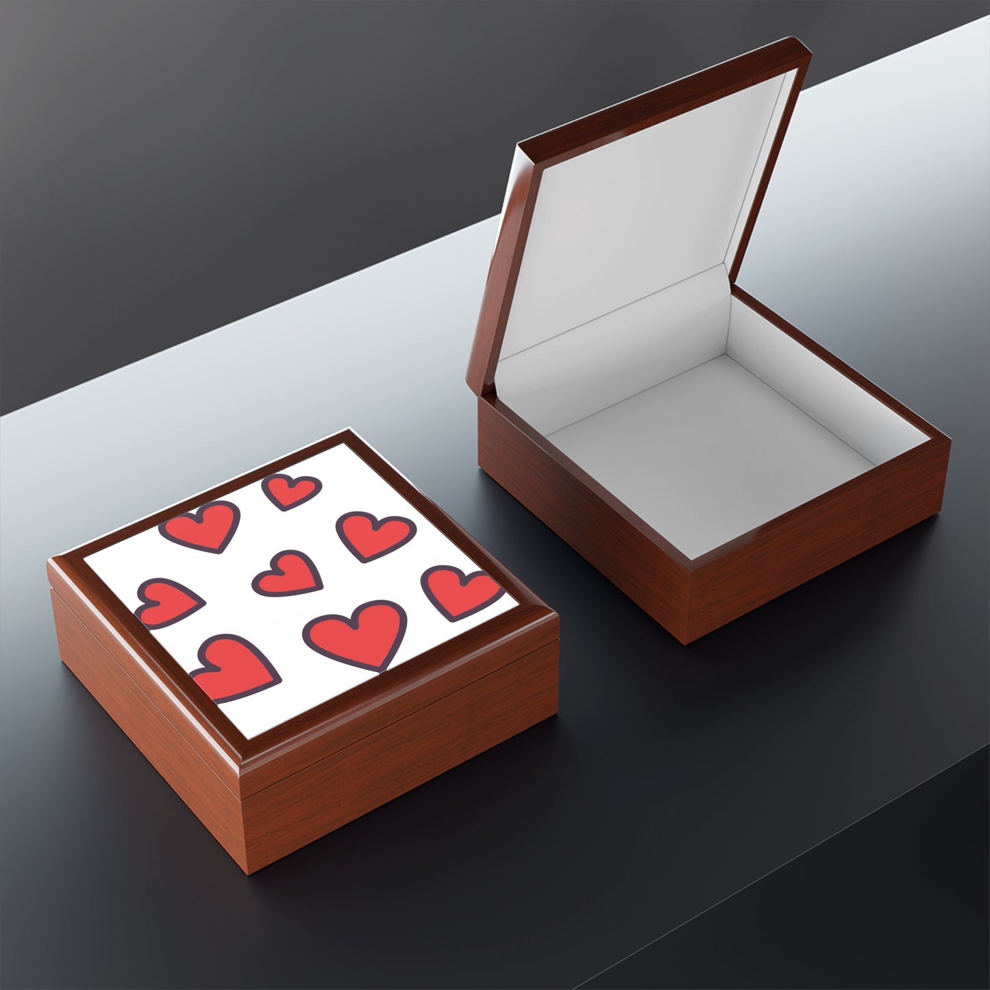 Hearts Jewelry Box