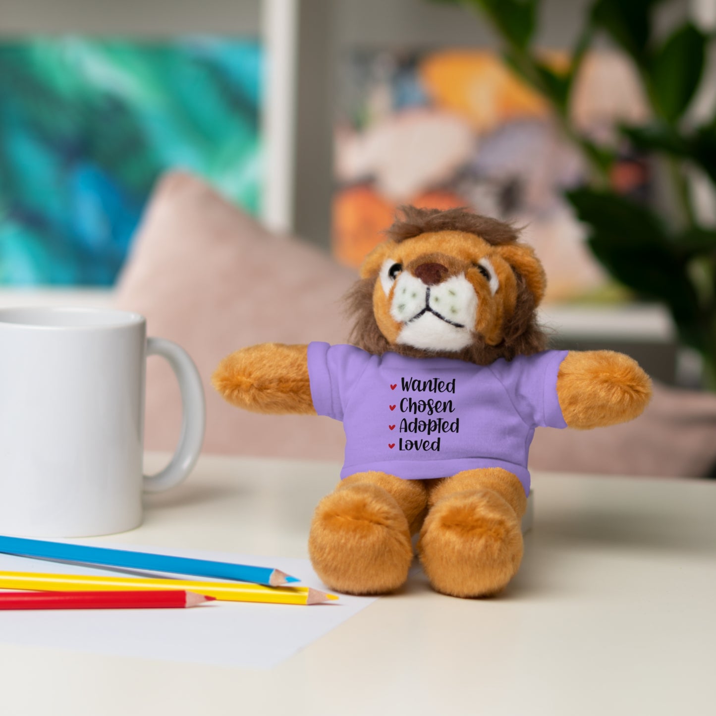 Stuffed Animals with Family Adoption Tee