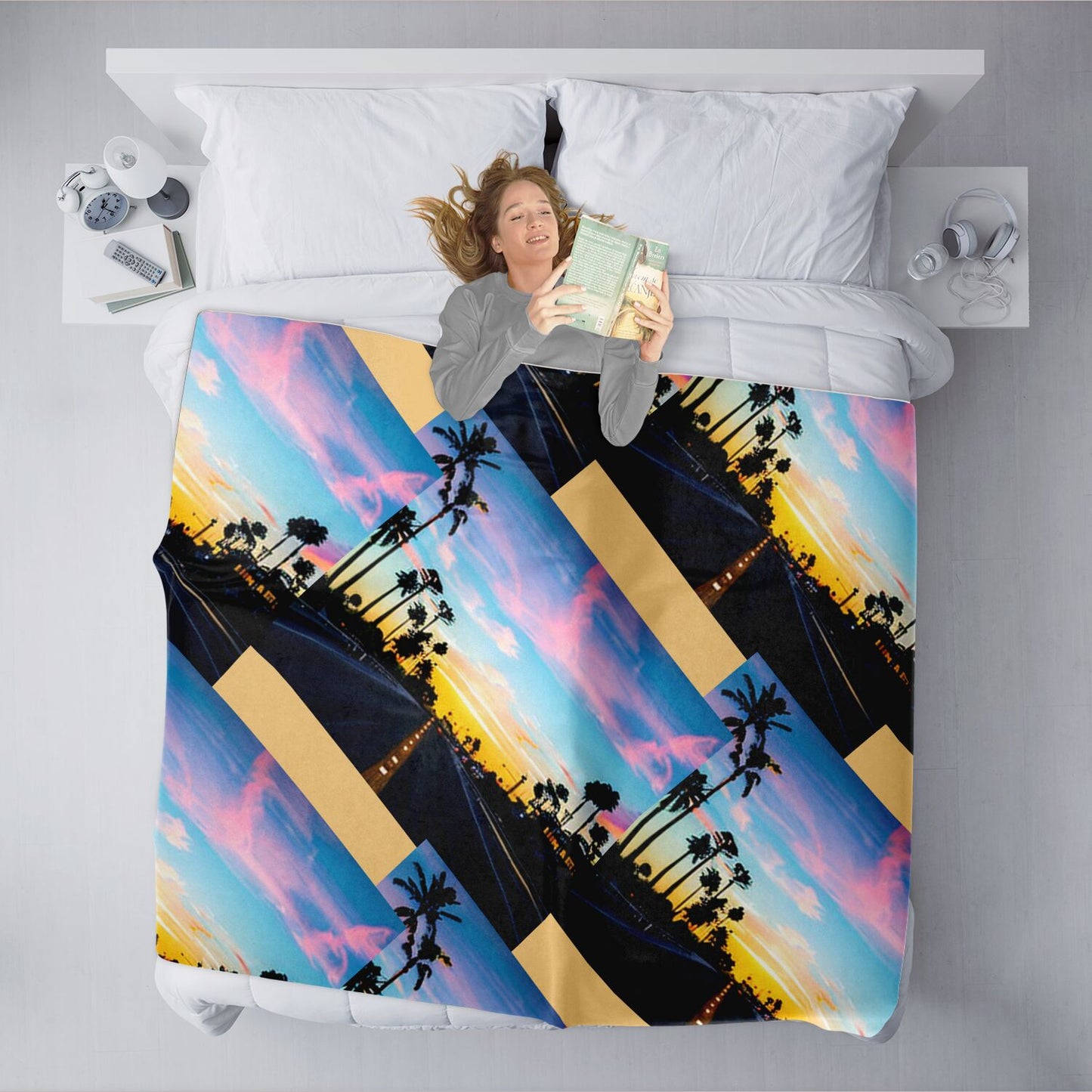 Ocean Sunset Blanket