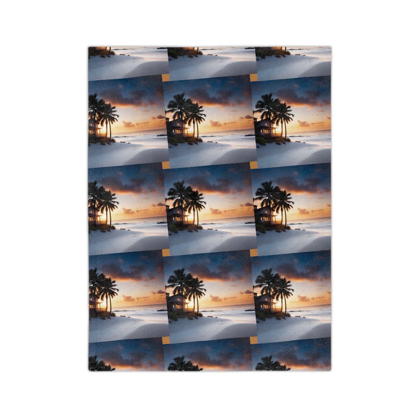 Beach House Velveteen Microfiber Blanket