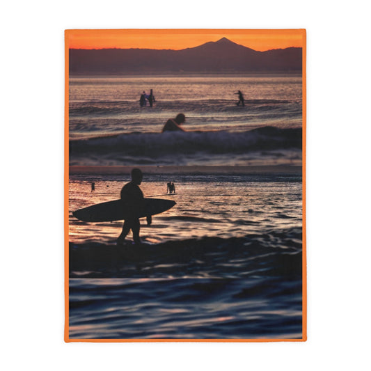 Surfing Velveteen two-sided Microfiber Blanket