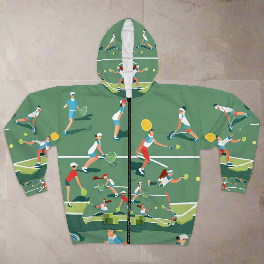 Pickleball Zip-up Hoodie