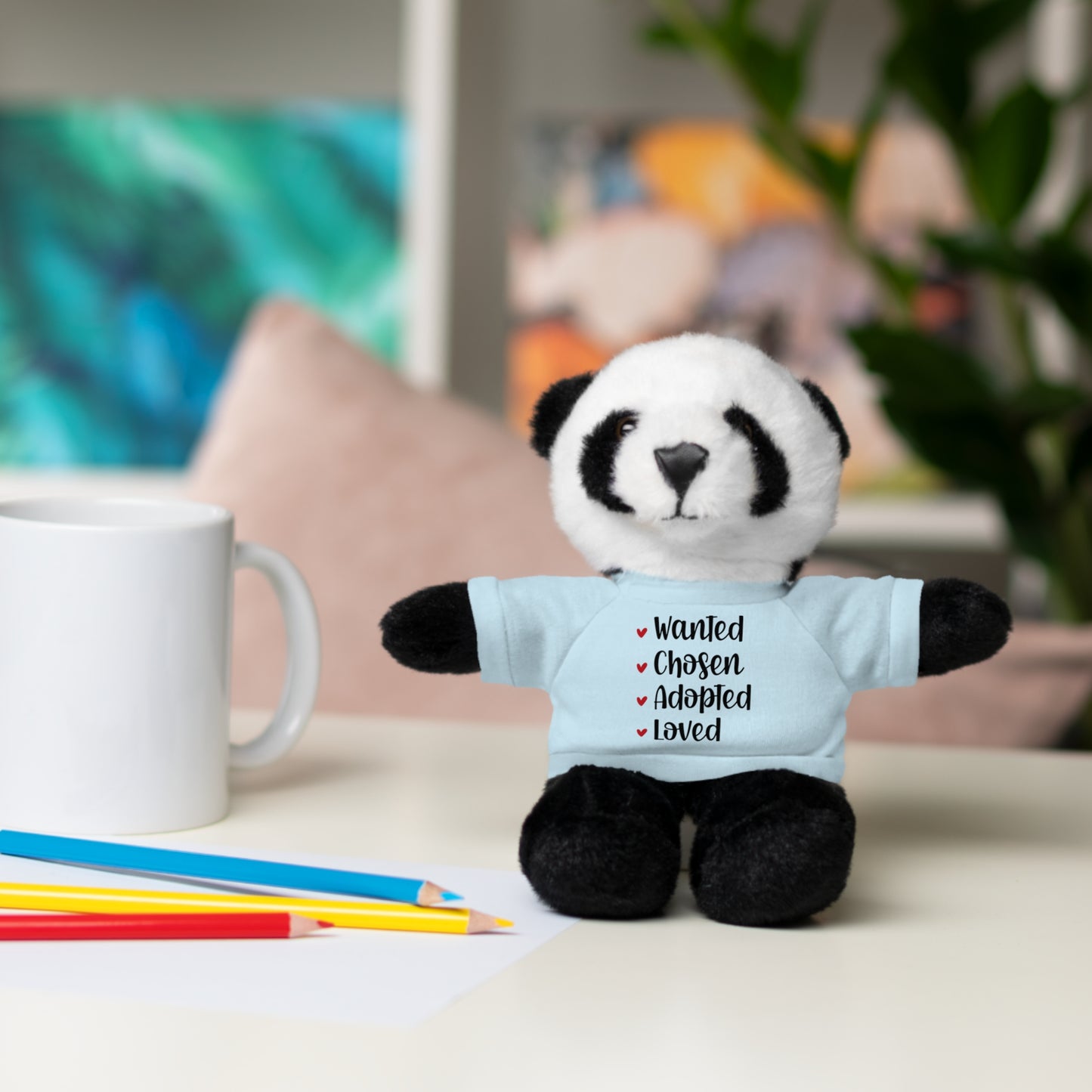 Stuffed Animals with Family Adoption Tee