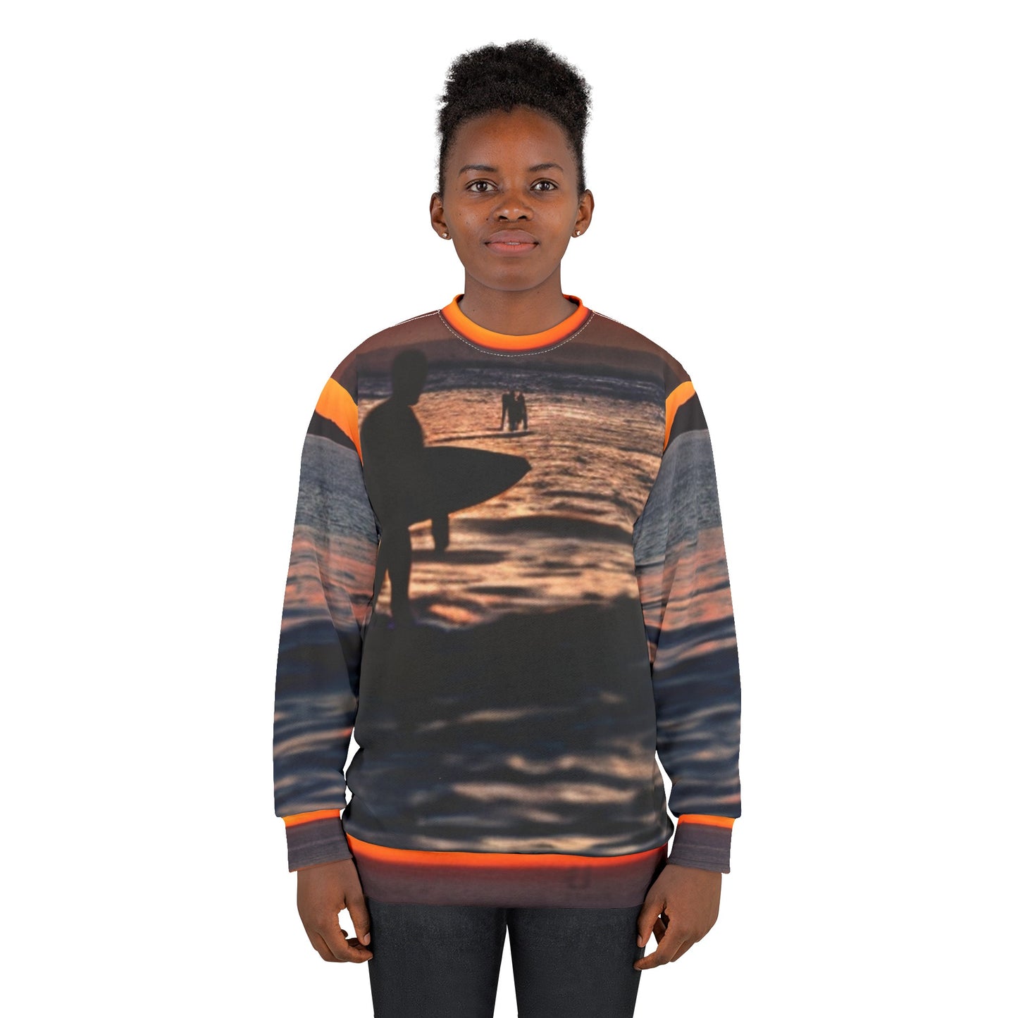 Sunset Surf's Up Long-Sleeved Sweatshirt