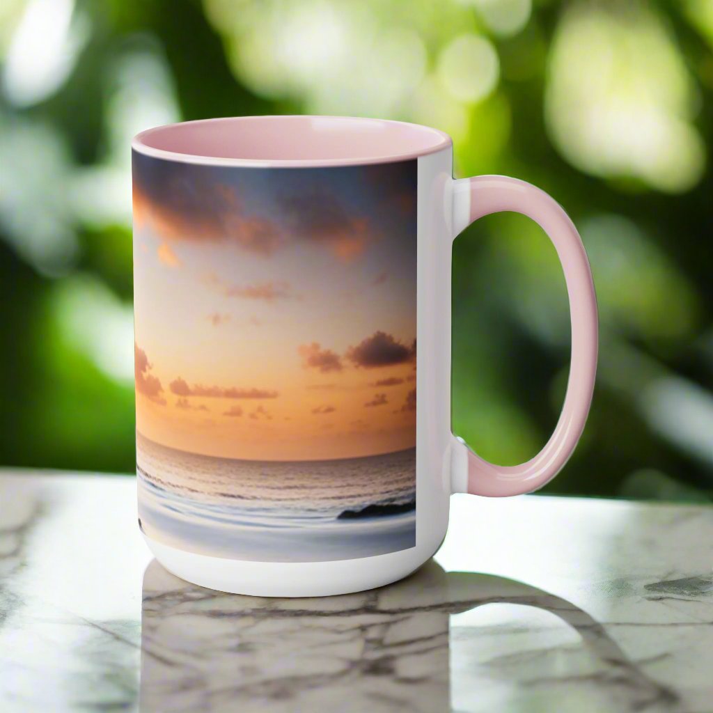 Two-Tone Coffee Mugs, 15oz